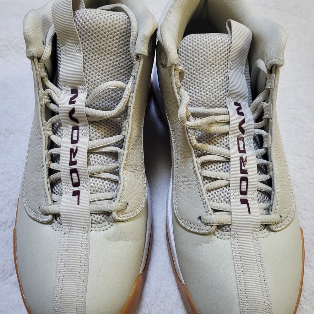 Air Jordan Cream Athletic Shoes